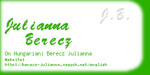 julianna berecz business card